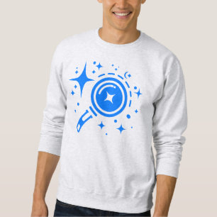 AI emblem Twinkle stars, beacon of the digital age Sweatshirt