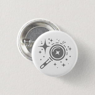 AI emblem Twinkle stars, beacon of the digital era 1 Inch Round Button