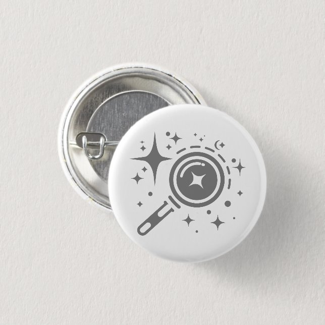 AI emblem Twinkle stars, beacon of the digital era 1 Inch Round Button (Front & Back)