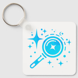 AI emblem Twinkle stars, beacon of the digital era Keychain
