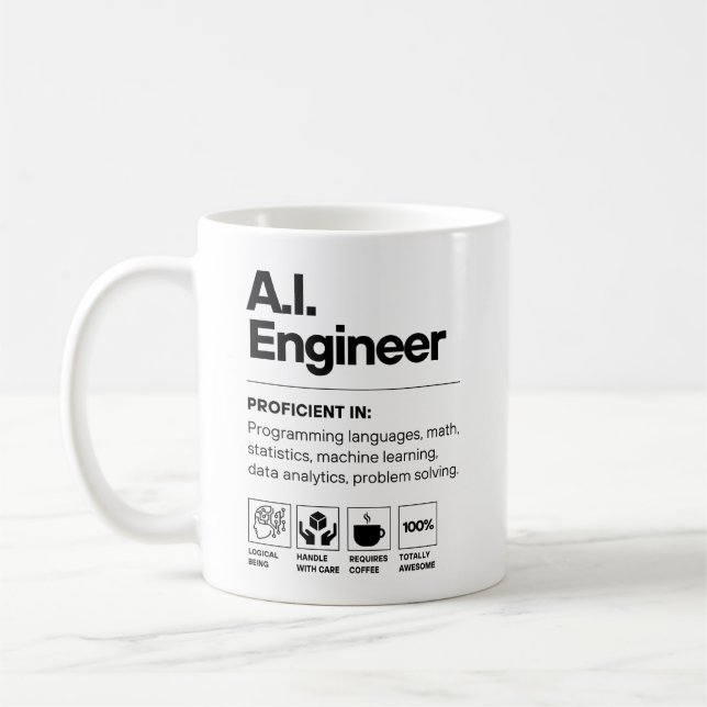AI Engineer Coffee Mug (Left)
