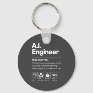 Ai Engineer Funny Keychain