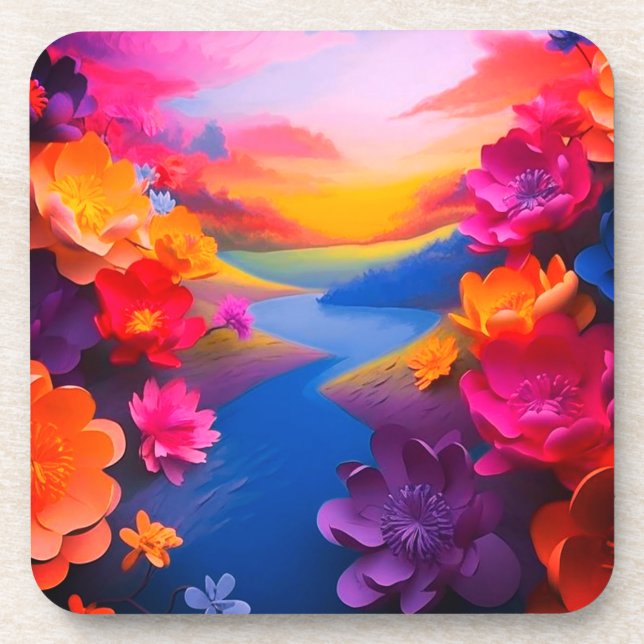 Ai Flowers Coaster (Front)