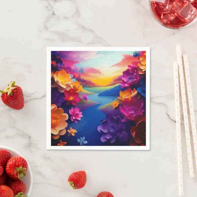 Ai Flowers Napkin (Insitu)