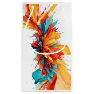 AI-Generated Colour Explosion Gift Box Small Gift Bag
