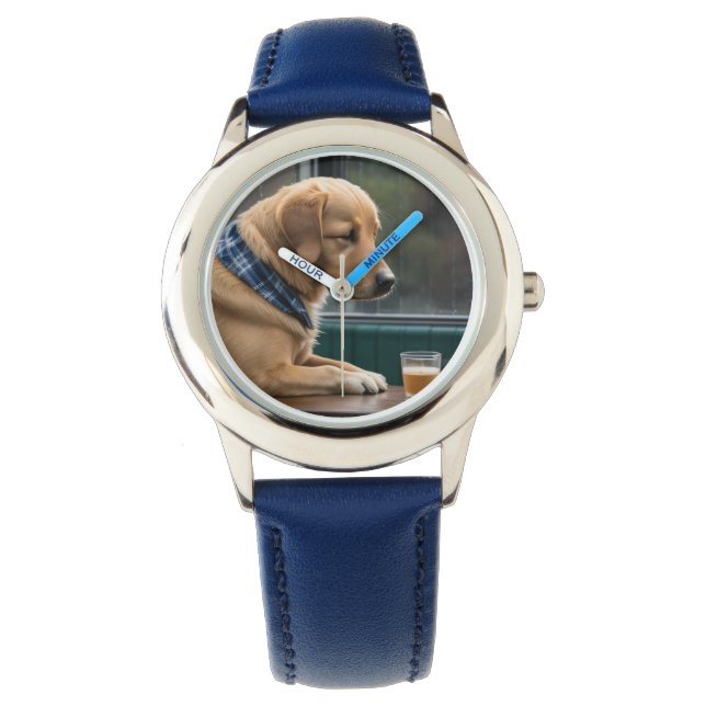 AI-Generated Dog 01 "I'm feeling down" Watch (Front)