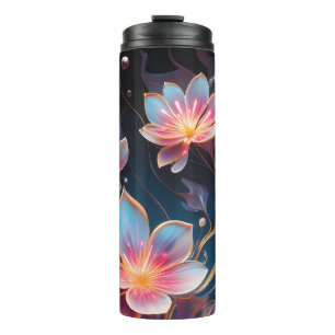 AI-Generated Flower and Nature Design Thermal Tumbler
