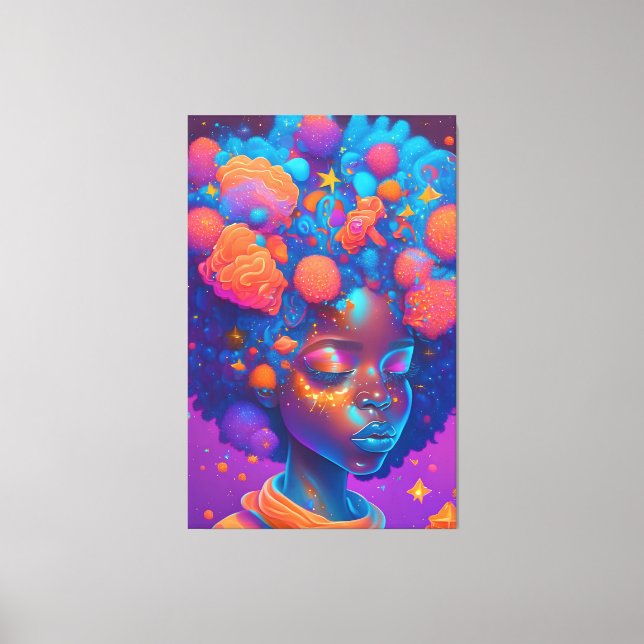 Ai Generated Girl Canvas Print (Front)