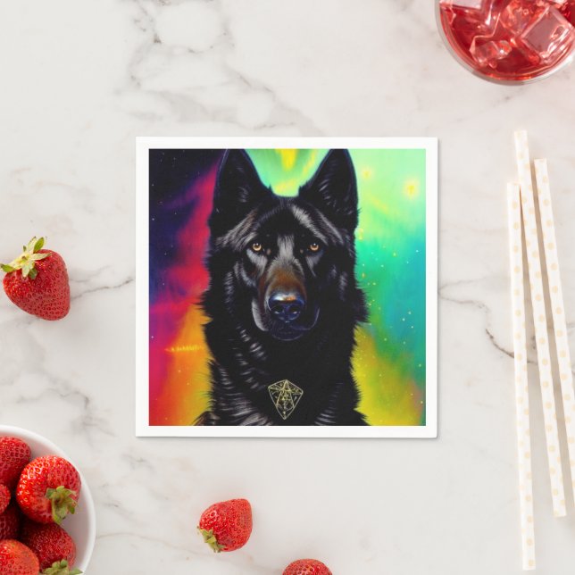 Ai German Shepherd Napkin (Insitu)