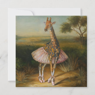 AI giraffe Holiday Card