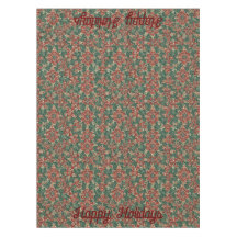 AI Happy Holidays Tablecloth