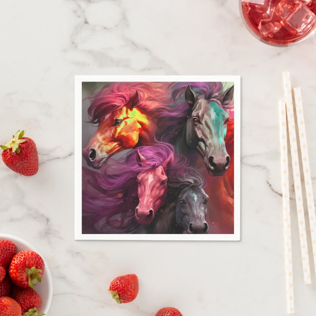 Ai Horses Napkin (Insitu)