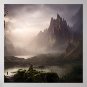 AI Imaginaire Paysage #04 Poster