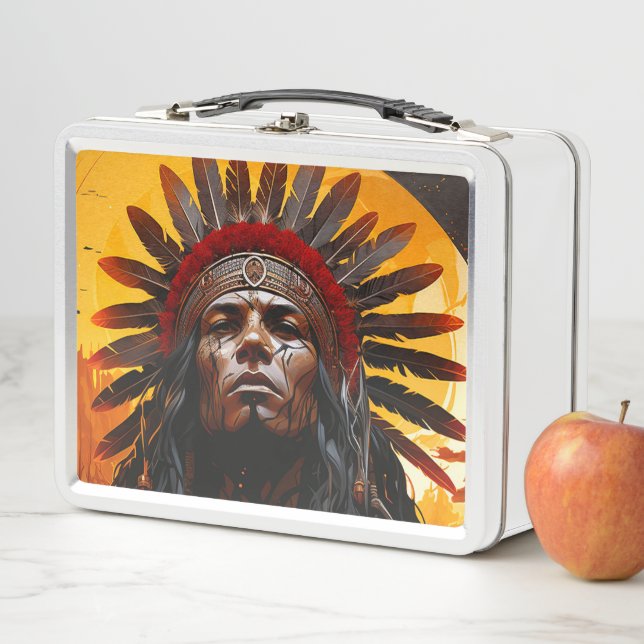 Ai Indian Art Metal Lunch Box (In Situ)