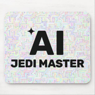 AI Jedi Master™ Mouse Pad (Customize It!)