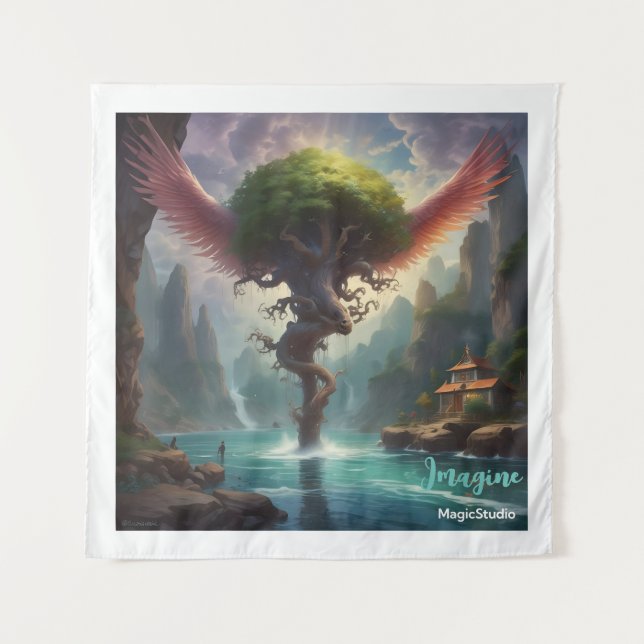 AI Magical World Imagine Tapestry (Front)