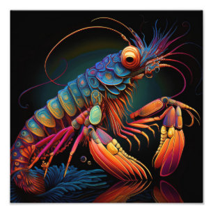 AI Mantis Shrimp Photo Print