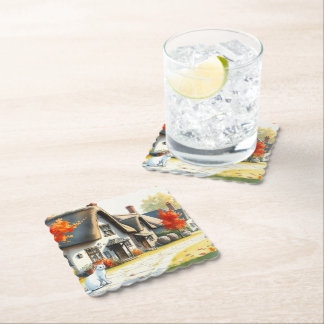 AI painting Paper Coaster