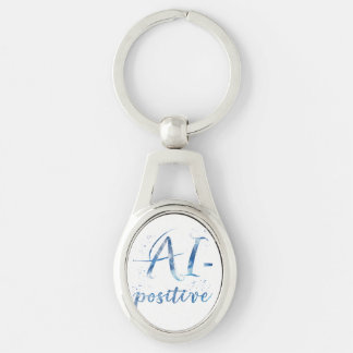 AI-Positive Text Art Keychain