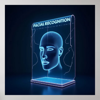 "AI-Powered Facial Recognition  Poster
