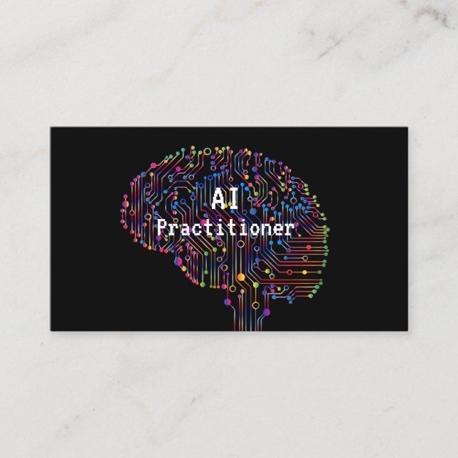 AI Practitioner of Artificial Intelligence Tech  Business Card (Front)
