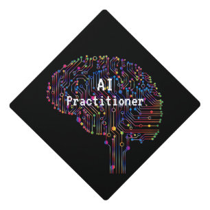 AI Practitioner of Artificial Intelligence Tech  Graduation Cap Topper