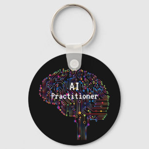AI Practitioner of Artificial Intelligence Tech  Keychain