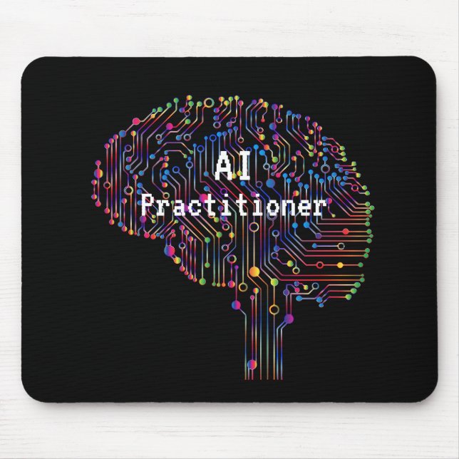 AI Practitioner of Artificial Intelligence Tech  Mouse Pad (Front)