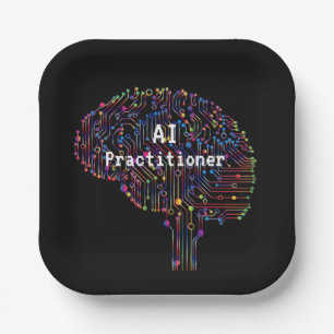 AI Practitioner of Artificial Intelligence Tech Paper Plate