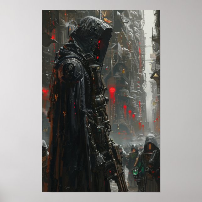 AI Quintessential Warhammer 40k Emphasis 4000 Post Poster (Front)