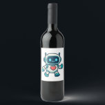 AI & Robot Characters Wine Label<br><div class="desc">Explore a unique world of AI and robot characters! Perfect for tech lovers, gamers, and sci-fi fans. Great for t-shirts, posters, and stickers. Cool, creative, and full of personality!</div>