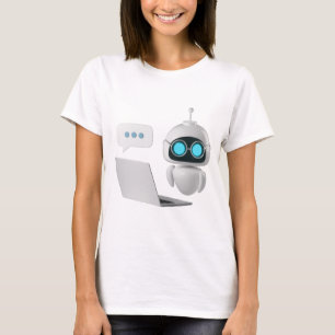 AI Robot T-Shirt – Futuristic Tech Design Tee
