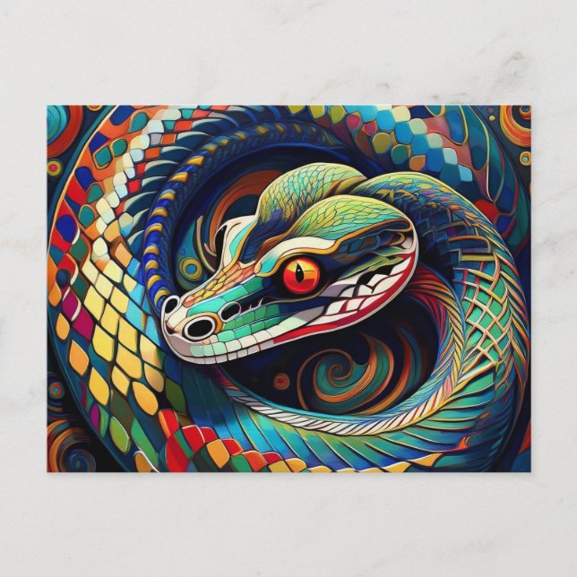 AI Snake Postcard (Front)