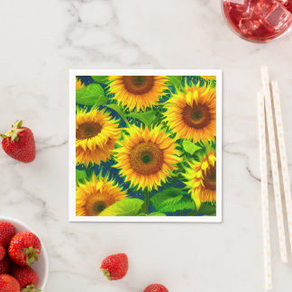 Ai Sunflowers Napkin