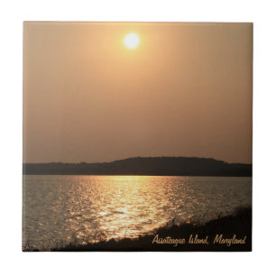 AI Sunset Tile/Trivet Tile