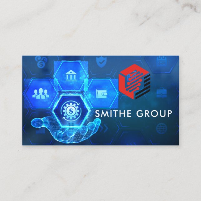 AI Tech | Corporate | Broker  Business Card (Front)