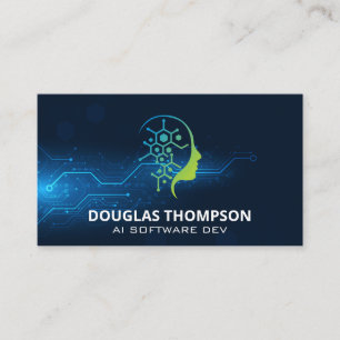 AI Tech Logo   Modern Tech Hardware Business Card