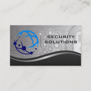 AI Tech Logo   Tech Cyber Security Business Card