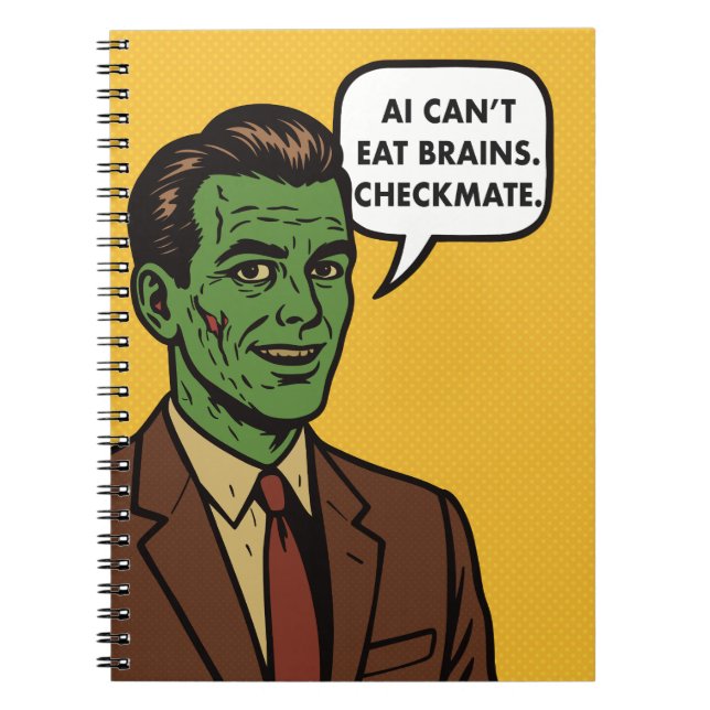 AI Tech PopCulture Zombie Notebook (Front)