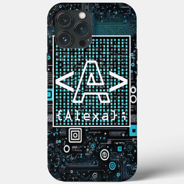 Ai - Technology - Coding Monogram - Letter A Case-Mate iPhone Case (Back)