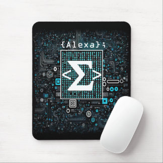 Ai - Technology - Coding Monogram - Sigma Mouse Pad