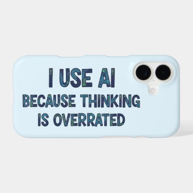 AI Text Phone Case (Back Horizontal)