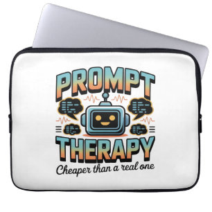 AI Therapy Graphic – Prompt Engineering Design Laptop Sleeve
