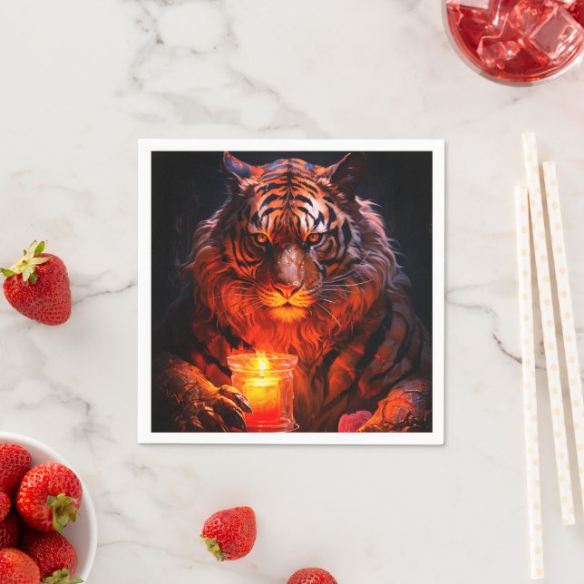 Ai Tiger Napkin (Insitu)