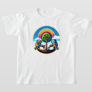 AI Tree Planter - Nature's Tech Ally T-Shirt