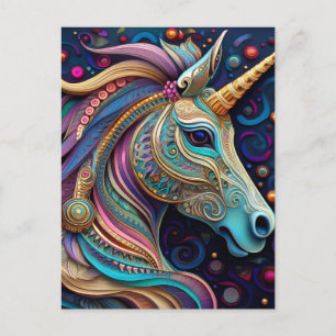 AI Unicorn Postcard