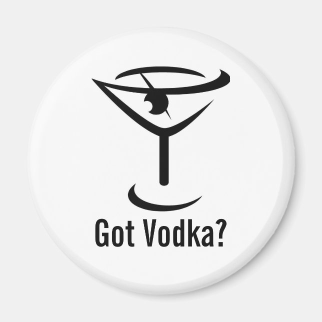 Ai Vodka Round Magnet (Devant)