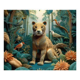 AI Yarn Jungle Photo Print