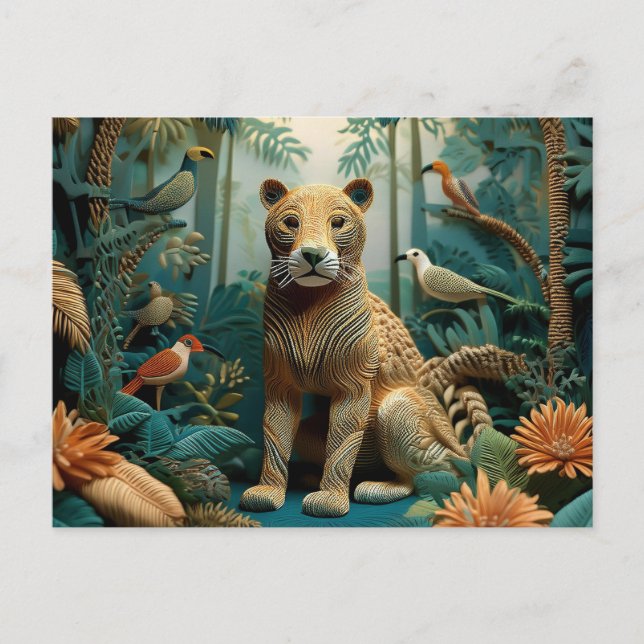 AI Yarn Jungle Postcard (Front)