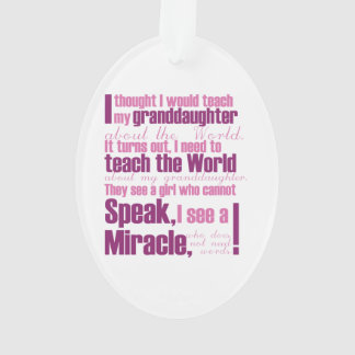 Aicardi Granddaughter Oval Ornament